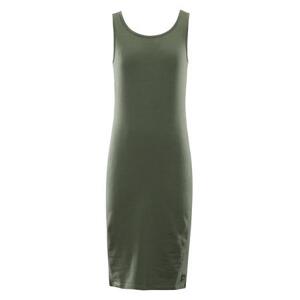NAX Dámské šaty BREWA olivine M, Zelená