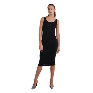 Pieces Dámské šaty PCKITTE Slim Fit 17112261 Black XL