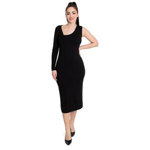 ONLY Dámské šaty ONLINA Standard Fit 15302675 Black/One Sleeve XS