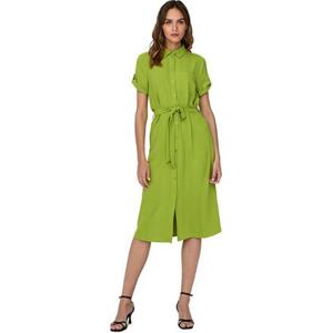 Jacqueline de Yong Dámské šaty JDYLION Regular Fit 15287297 Lima Bean Green M