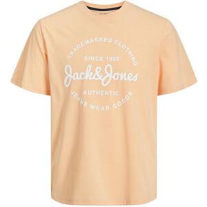 Jack&Jones Pánské triko JJFOREST Standard Fit 12247972 Apricot Ice S