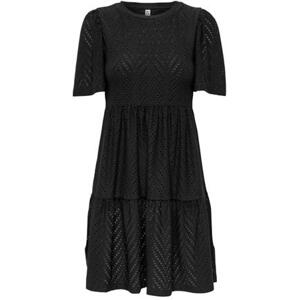Jacqueline de Yong Dámské šaty JDYCARLA Regular Fit 15254680 Black M