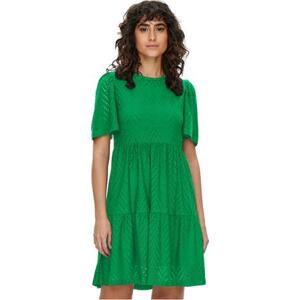Jacqueline de Yong Dámské šaty JDYCARLA Regular Fit 15254680 Green Bee S