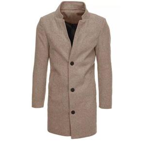 Dstreet Pánský jednořadý kabát hnědý CX0442 XL, Velbloud
