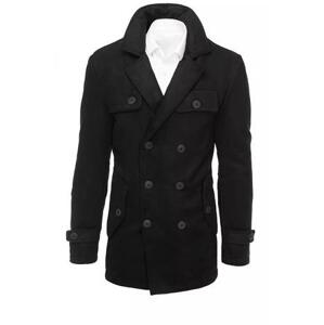Dstreet Pánský černý kabát CX0431 Velikost: L, Černá