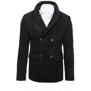 Dstreet Pánský černý kabát CX0433 XL, Černá