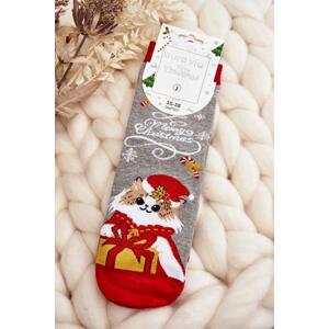 Kesi Dámské vánoční ponožky s Kitty Grey 38-41, Šedá