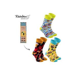 Kesi Sada ponožek PARTY BOX 3 páry duhových ponožek Velikost: 41-46, Vícebarevná