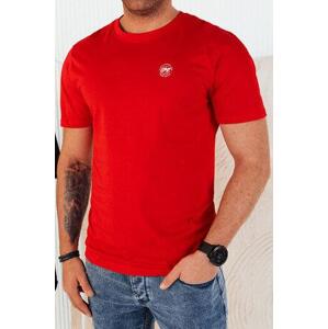 Dstreet Pánské červené tričko s potiskem RX5444 XXL