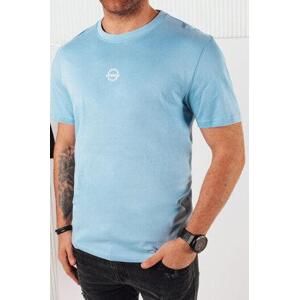Dstreet Pánské tričko s potiskem, modré RX5459 XL, Světle, modrá