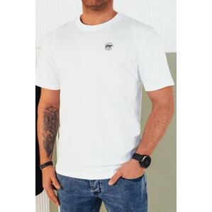 Dstreet Pánské tričko s potiskem bílé RX5442 L, Bílá,