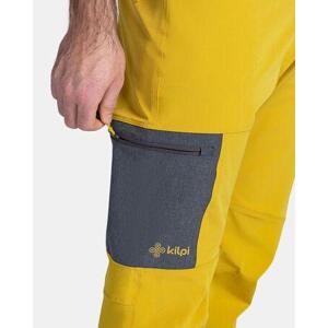Kilpi Pánské outdoorové kalhoty LIGNE-M Zlatá Velikost: M Short