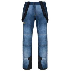 Kilpi Pánské softshellové lyžařské kalhoty JEANSO-M tmavě modré Velikost: S