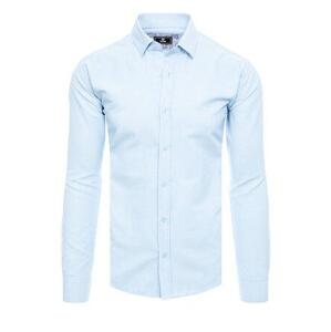 Dstreet DX2479 elegantní modrá pánská košile Velikost: XXL