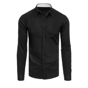 Dstreet Černá pánská košile DX2347 XL