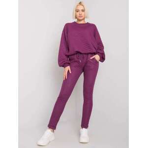 Fashionhunters Sada-RV-KMPL-7448.28-tmavě fialová Velikost: L / XL
