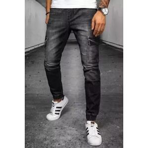 Dstreet Černé pánské kalhoty UX3864 XL