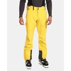 Kilpi Pánské softshellové lyžařské kalhoty RHEA-M Žlutá Velikost: XXL