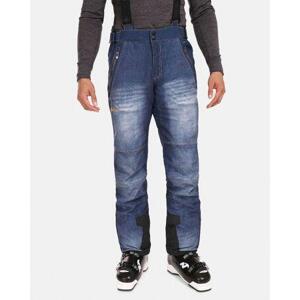 Kilpi Pánské softshellové kalhoty JEANSO-M Tmavě modrá Velikost: XL Short