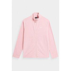 Kesi 4F Regular Women's Stand Collar Fleece 4FAW23TFLEF146-65S Pink Velikost: XL - dł.9,5cm szer.6,5cm, Růžová, XL - délka 9.Šířka 5 cm 6,5 cm