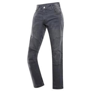 ALPINE PRO Pánské kalhoty jeans QIZOB dk.true gray 52