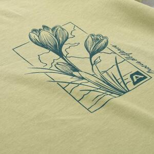 ALPINE PRO Dámské triko z organické bavlny TERMESA weeping willow varianta pb XS, Zelená
