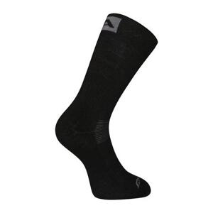 ALPINE PRO Antibakteriální ponožky z merino vlny ERATE black M, Černá