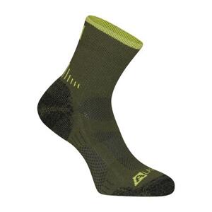 ALPINE PRO Antibakteriální ponožky z merino vlny KEROWE myrtle M, Zelená