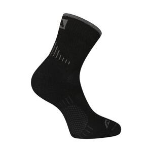 ALPINE PRO Antibakteriální ponožky z merino vlny KEROWE black M, Černá