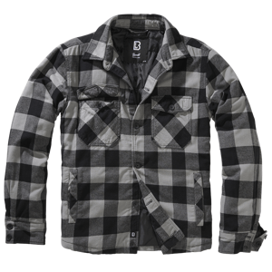 Bunda Brandit Lumber jacket černá/světle šedá Velikost: M