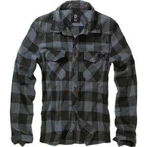 Košile dl. rukáv Brandit Check Shirt černá/šedá Barva: black/grey, Velikost: L