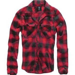Košile dl. rukáv Brandit Check Shirt červená/černá Barva: red/black, Velikost: S