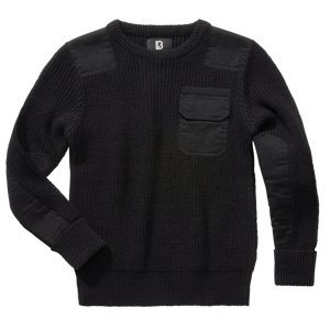 Svetr dětský Brandit BW Pullover černý Barva: BLACK, Velikost: 122/128