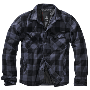 Bunda Brandit Lumber jacket černá/šedá Barva: black/grey, Velikost: M