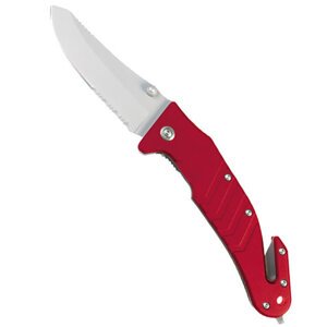 MIL-TEC® Nůž zavírací s klipsnou a řezákem ve střence ČERVENÝ Barva: Červená