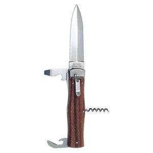 Mikov Nůž vyhazovací 241-ND-4-KP s dřevěnou střenkou s otvíráky