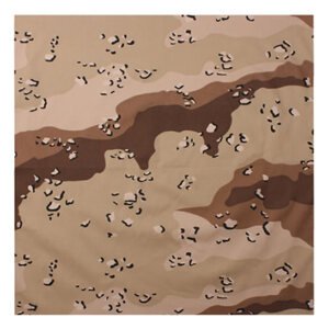 ROTHCO Šátek 55 x 55 cm 6-COL DESERT CAMOUFLAGE Barva: 6-COL DESERT