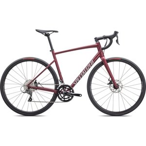 Specialized Allez E5 Disc - maroon/silver dust/flo red 49