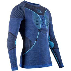 X-Bionic Merino Shirt Lg Sl Men - dark ocean/sky blue M