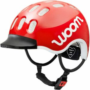Dětská cyklistická helma Woom - červená M (53-56)