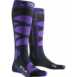 X-Socks Ski Control 4.0 Wmn - charcoal melange/purple 35-36