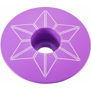 Supacaz Star Capz - Powder Coated - Neon Purple (powder coated) uni