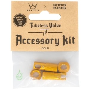 Peaty's X Chris King (MK2) Gold Tubeless Valves Accessory Kit uni