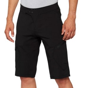 100% Ridecamp Shorts W/Liner Black M