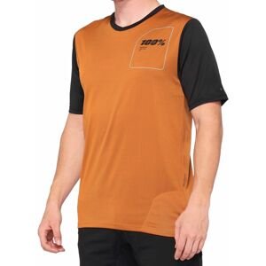 100% Ridecamp Short Sleeve Jersey Terracotta/Black XL