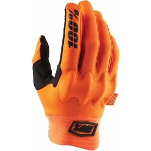100% Cognito D3O Gloves Fluo Orange/Black M