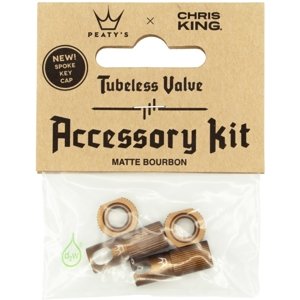 Peaty's X Chris King (MK2) Bourbon Tubeless Valves Accessory Kit uni