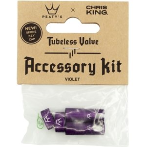 Peaty's X Chris King (MK2) Violet Tubeless Valves Accessory Kit uni
