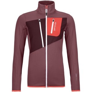 Ortovox Fleece grid jacket w - mountain rose M