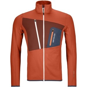 Ortovox Fleece grid jacket m - desert orange XXL